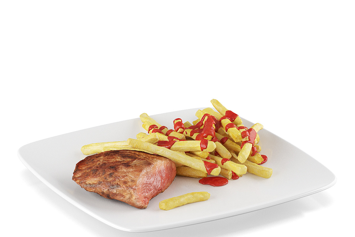 Steak with french fries in Food - product preview 8