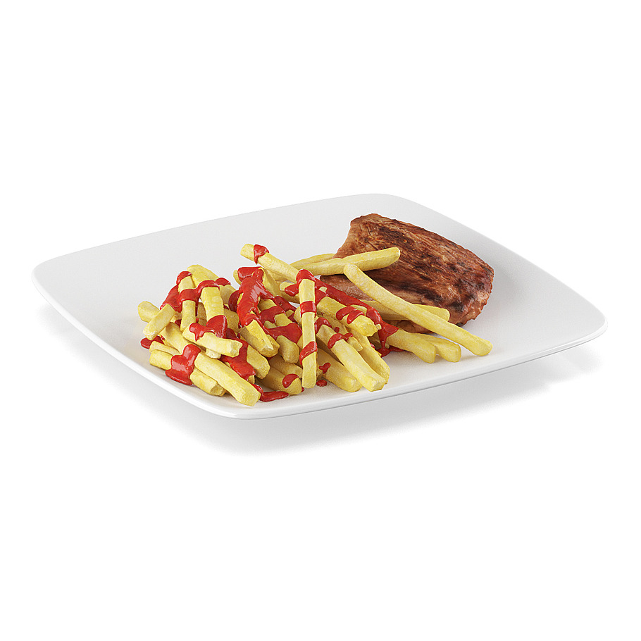 Steak with french fries in Food - product preview 2