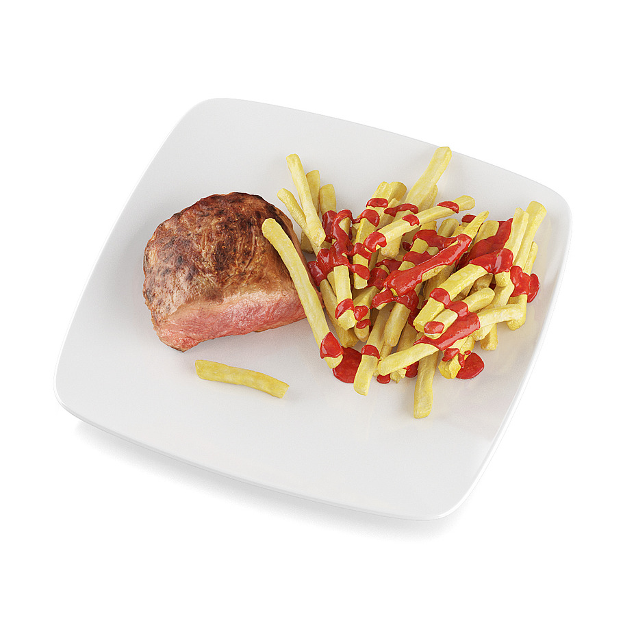 Steak with french fries in Food - product preview 4