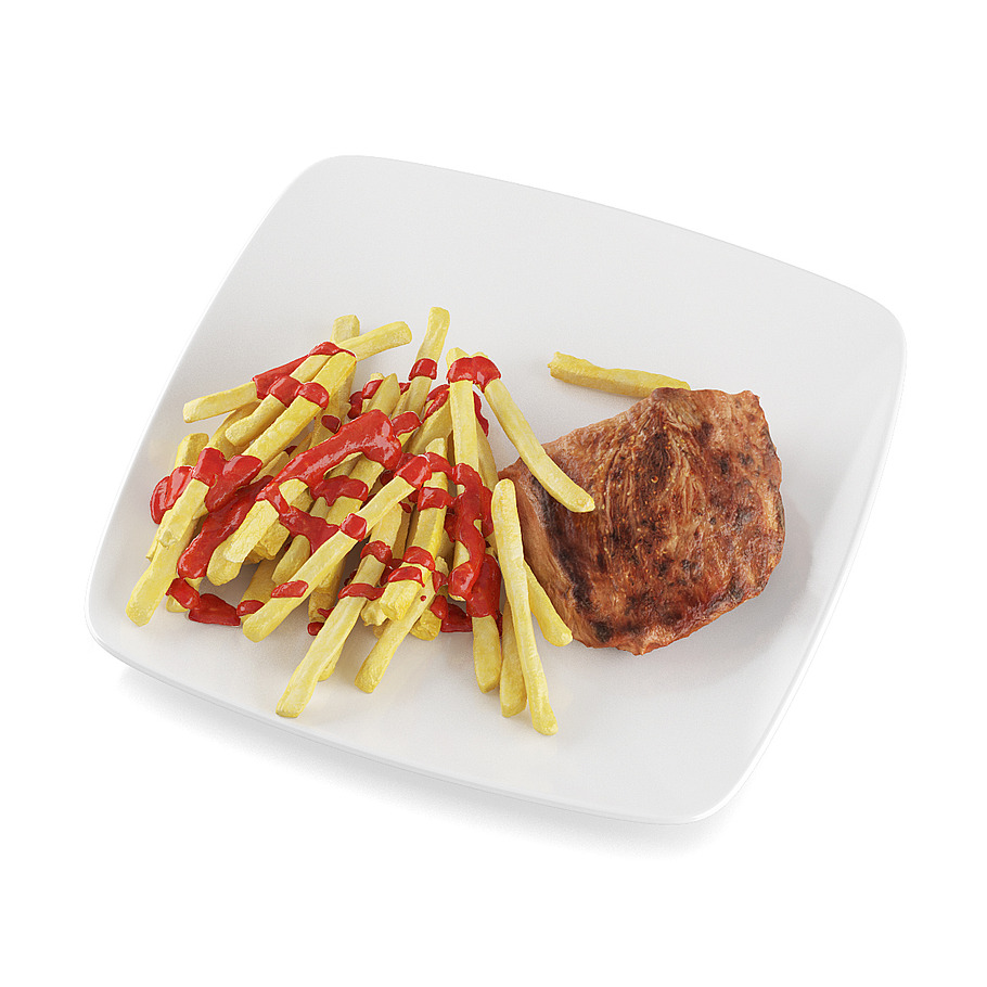 Steak with french fries in Food - product preview 6