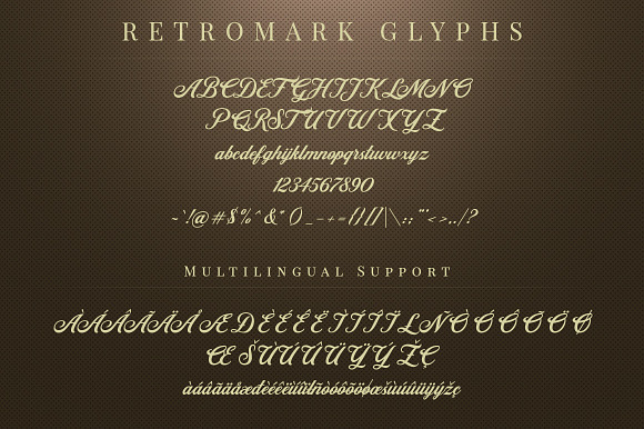 Retromark Script in Retro Fonts - product preview 1