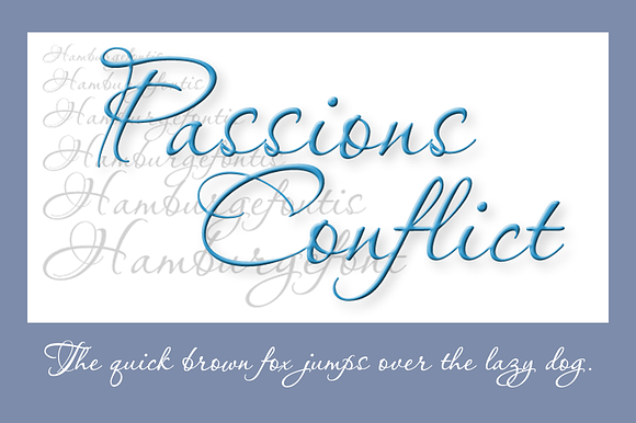 Passion's Conflict in Script Fonts - product preview 2