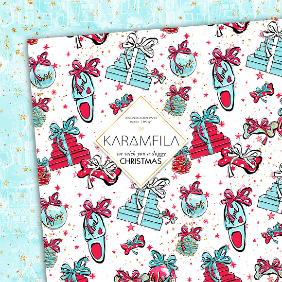 Christmas Dogs Patterns in Patterns - product preview 1