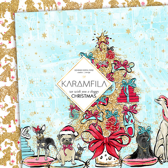 Christmas Dogs Patterns in Patterns - product preview 3