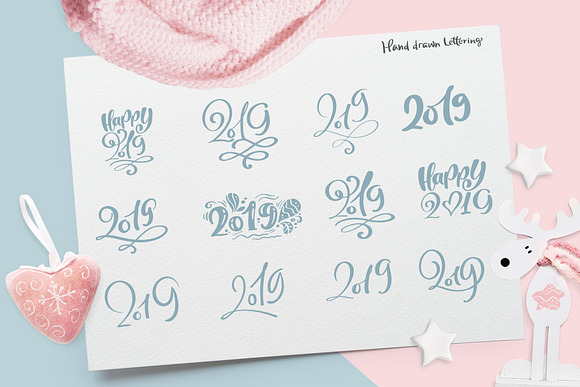 Christmas lettering quotes & design in Objects - product preview 9