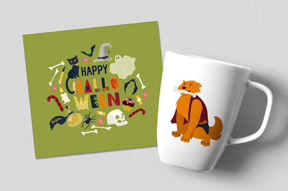 Halloween bundle, seamless, banners in Illustrations - product preview 14