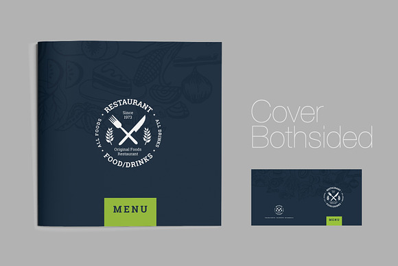 Food Menu Booklet in Brochure Templates - product preview 1