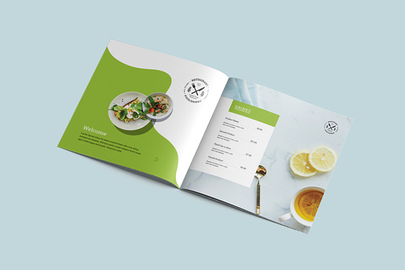 Food Menu Booklet in Brochure Templates - product preview 2