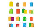 Colorful Empty Shopping Bags