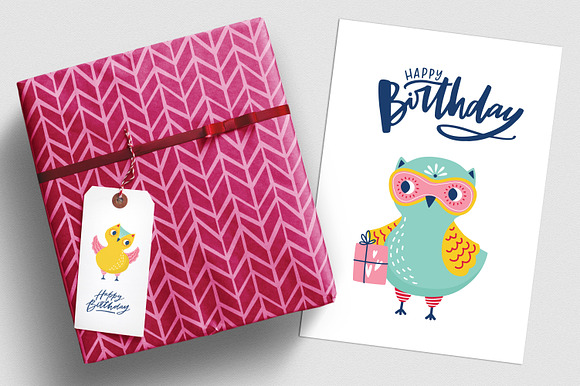 Funny cartoon owls set in Illustrations - product preview 5