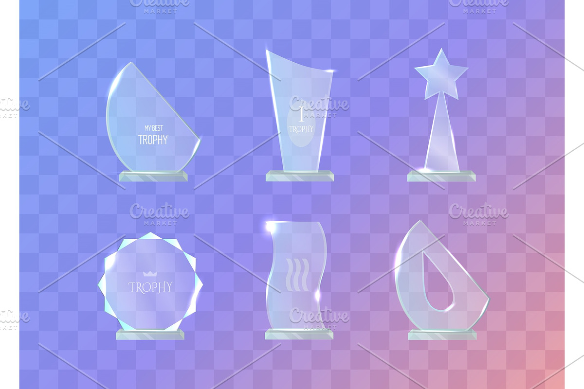Trophy. Set of Different in Shape in Textures - product preview 8