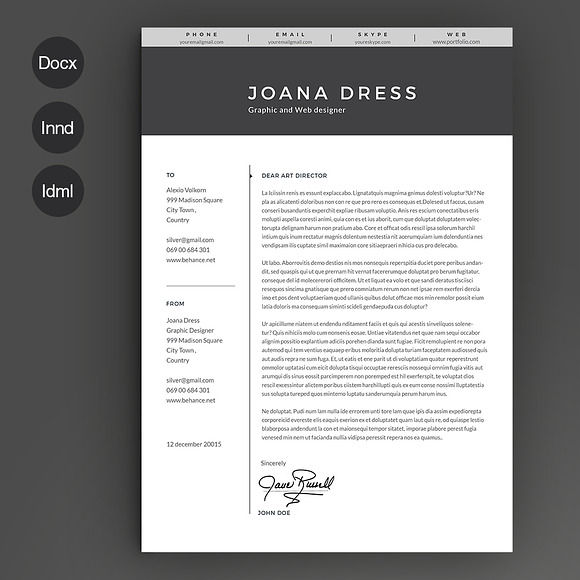 Resume Template 2 pages in Resume Templates - product preview 2