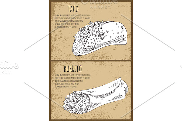 Taco and Burrito on Vintage