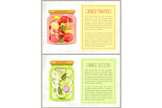 Canned Tomatoes and Zucchini Vector