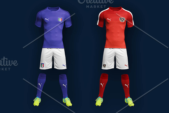 Complete Soccer Kit Mockup in Product Mockups - product preview 2