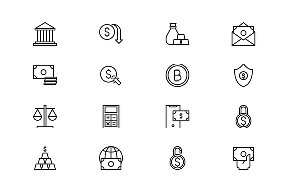 Banking Icons (40 icons) in UI Icons - product preview 3