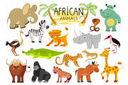 African animals collection