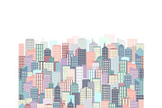 City landscape vector illustration