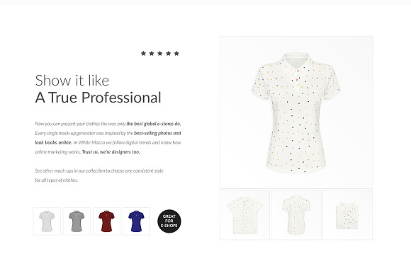 Women Polo Ghost Mock-ups FREE DEMO in Product Mockups - product preview 6