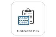 Medication Pills Flat Icon