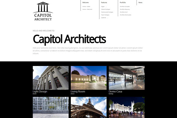 Capitol - Architect WP Theme in WordPress Business Themes - product preview 2