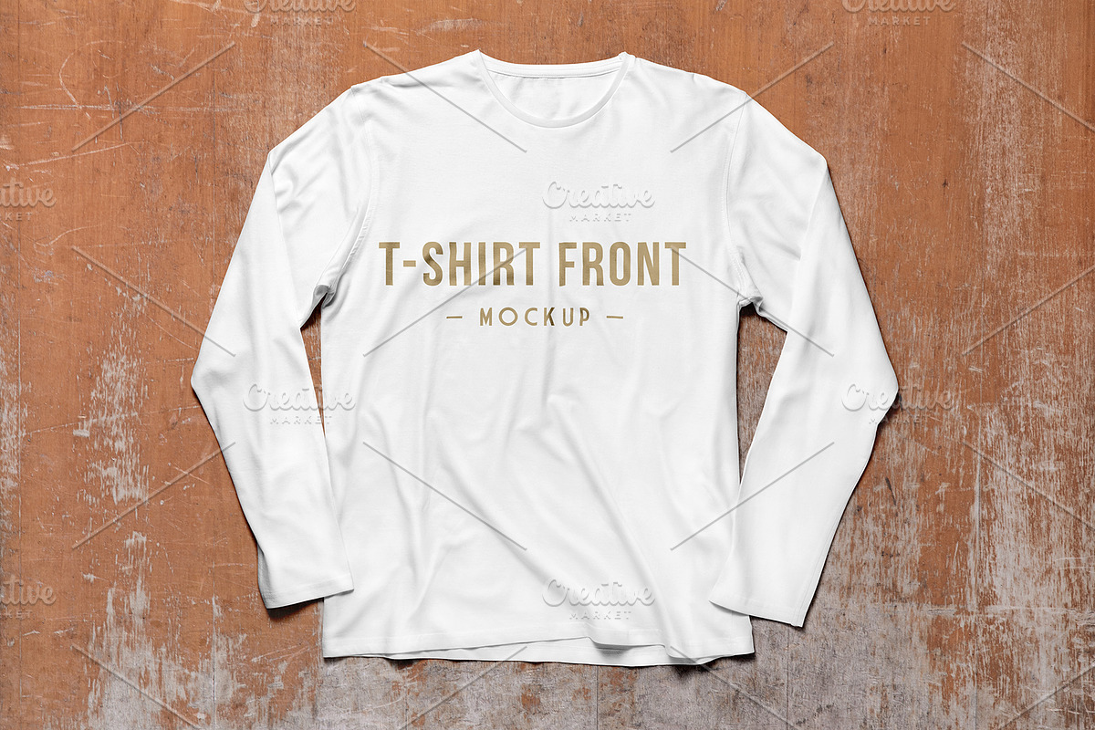 Long Sleeve T-Shirt Mockups PSD in Product Mockups - product preview 8