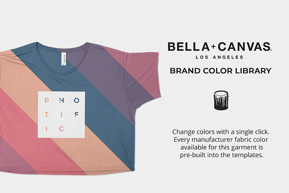 Bella Canvas 8881 Mockups - Boxy Tee in Product Mockups - product preview 4