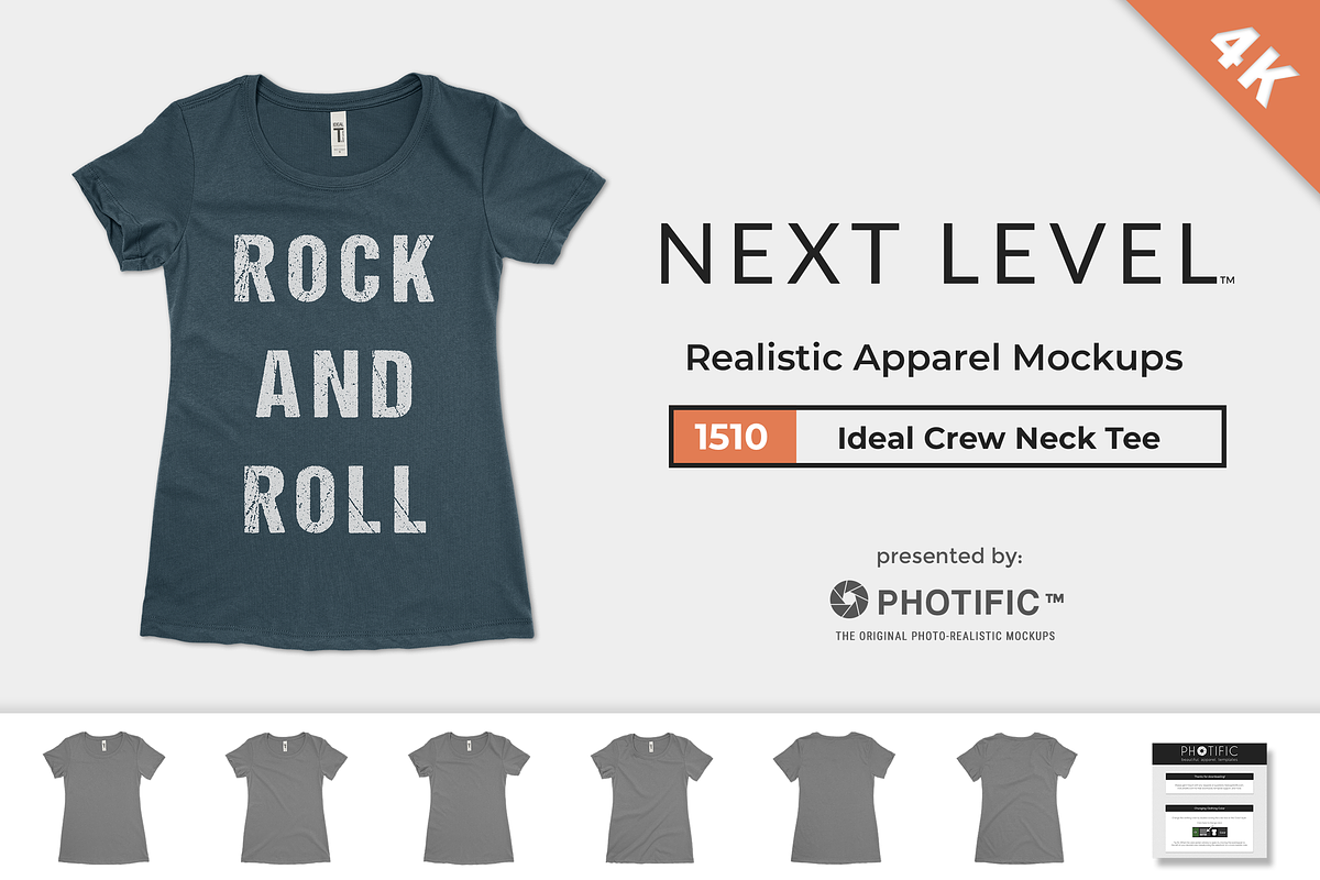Next Level 1510 Ideal Tee Mockups in Product Mockups - product preview 8