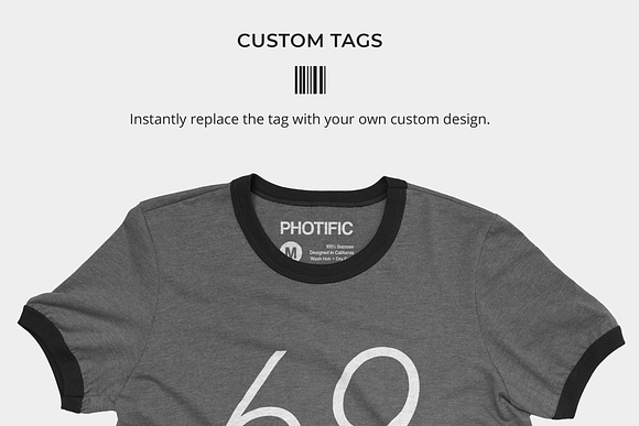 Ringer T-Shirt Mockups in Product Mockups - product preview 4