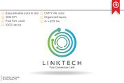 Link Technology Logo Template