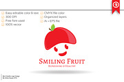 Smile Fruit Logo Template