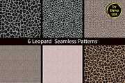 Leopard Seamless Pattern Set