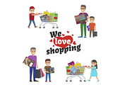 We Love Shopping Idea, Set of People