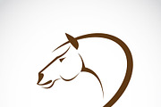 Vector of horse head design.