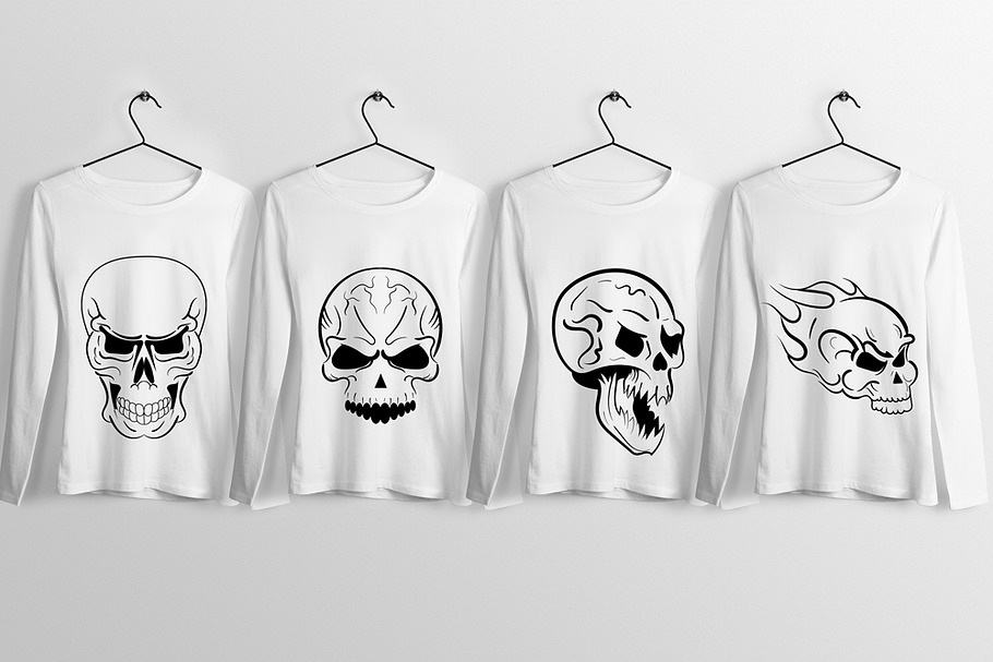 Skull T-Shirt Design Illustrations