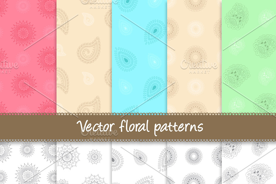 Vector Floral Patterns - 20