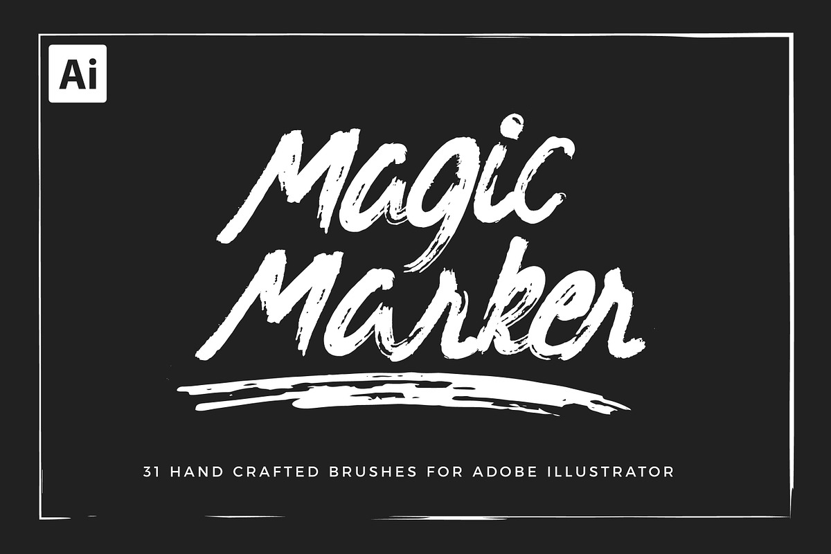 Marker Brushes For Illustrator in Add-Ons - product preview 8