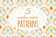 5 Ethnic Vector Patterns