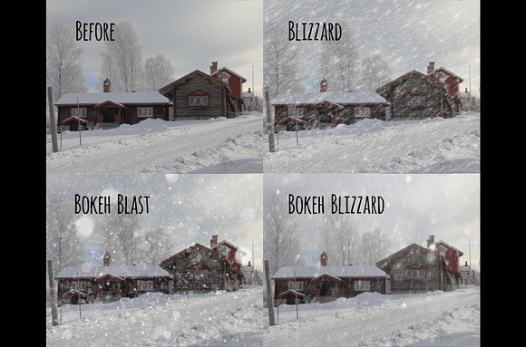 Realistic falling snow overlays in Objects - product preview 2