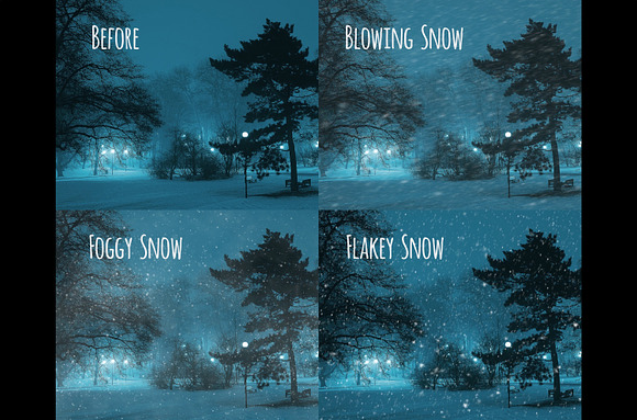 Realistic falling snow overlays in Objects - product preview 4