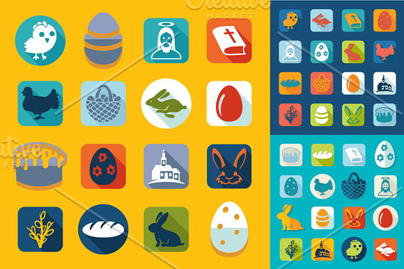 Set of easter icons in Easter Icons - product preview 1