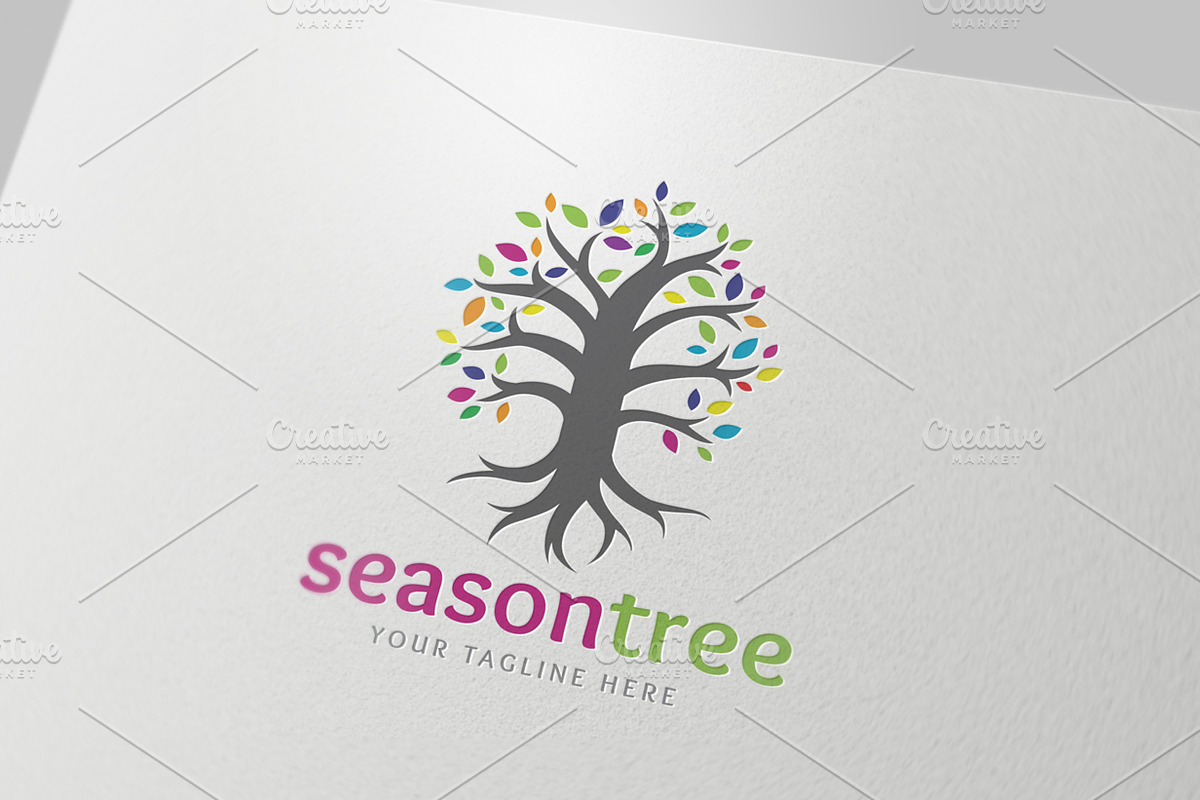 Season Tree in Logo Templates - product preview 8