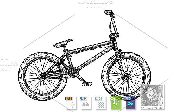 Types of bikes in Illustrations - product preview 2