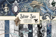 Silver Sea Digital Scrapbooking Kit