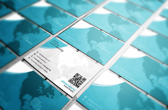 Creative Map Business Card in Business Card Templates - product preview 1