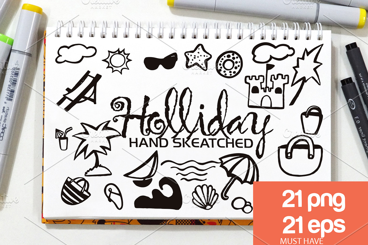 Holliday ClipArt - Vector & PNG in Illustrations - product preview 8