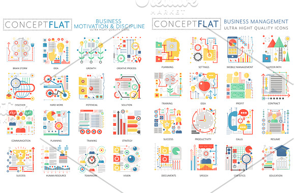 384 Complex concept flat icons in Flat Icons - product preview 5