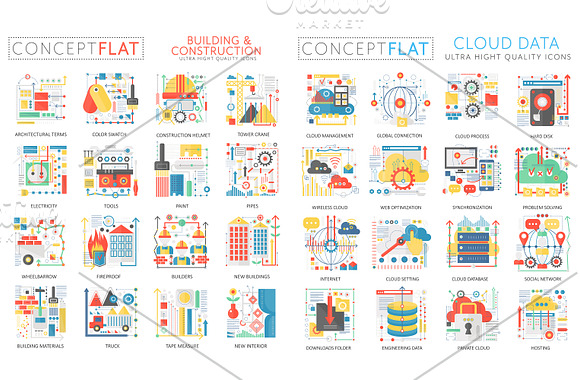384 Complex concept flat icons in Flat Icons - product preview 6