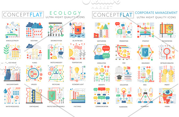 384 Complex concept flat icons in Flat Icons - product preview 7