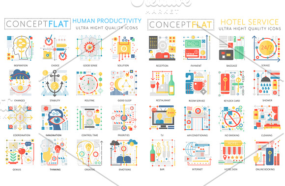 384 Complex concept flat icons in Flat Icons - product preview 9